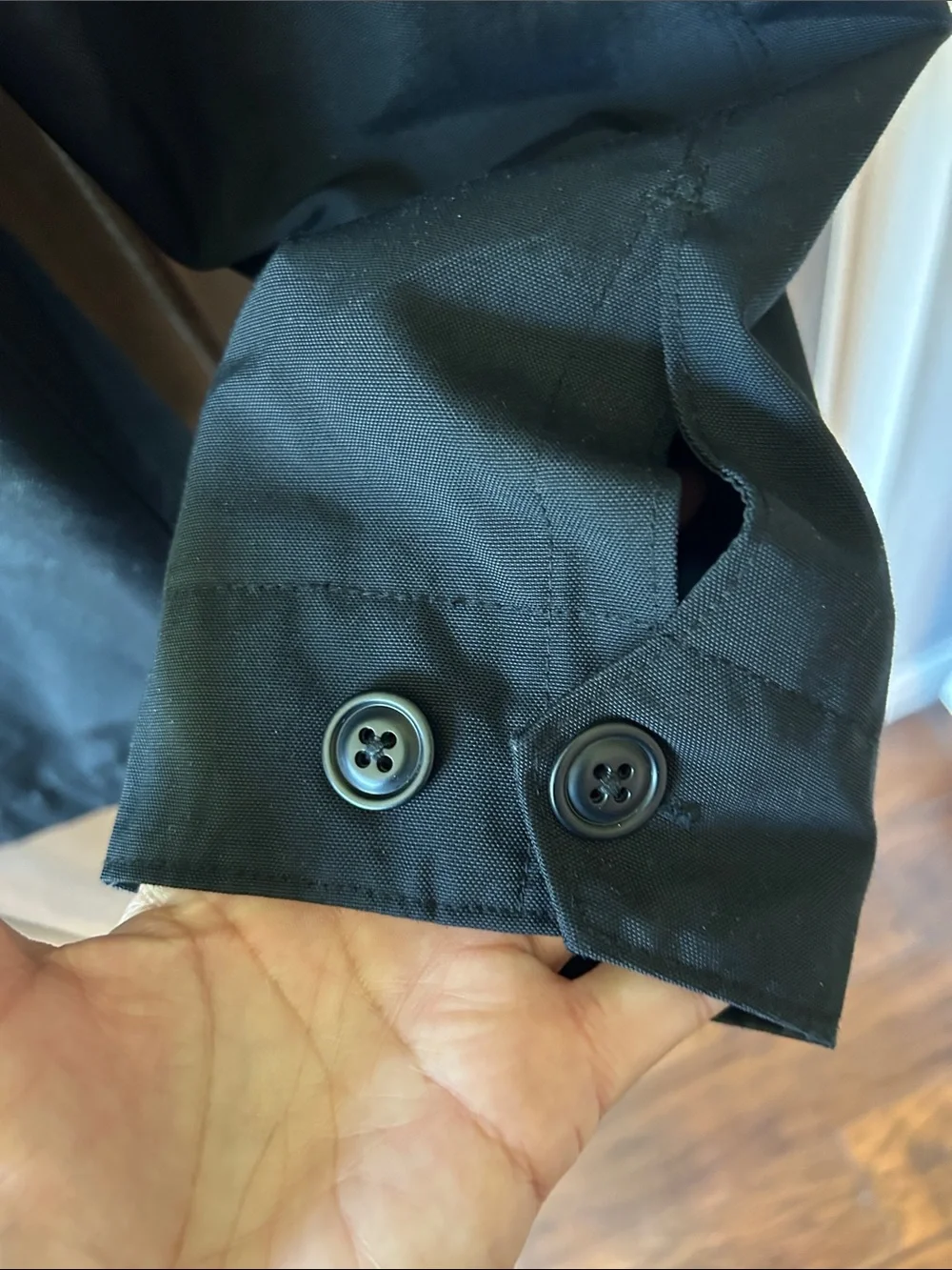 GAP Men's Black Lightweight Zip-Front Shirt Jacket
